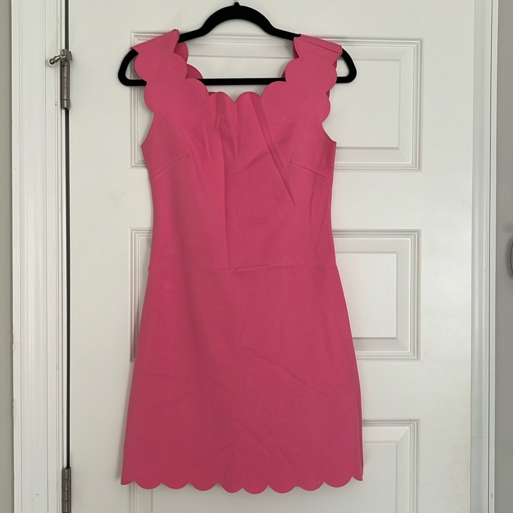 Bailey 44 pink scalloped dress
